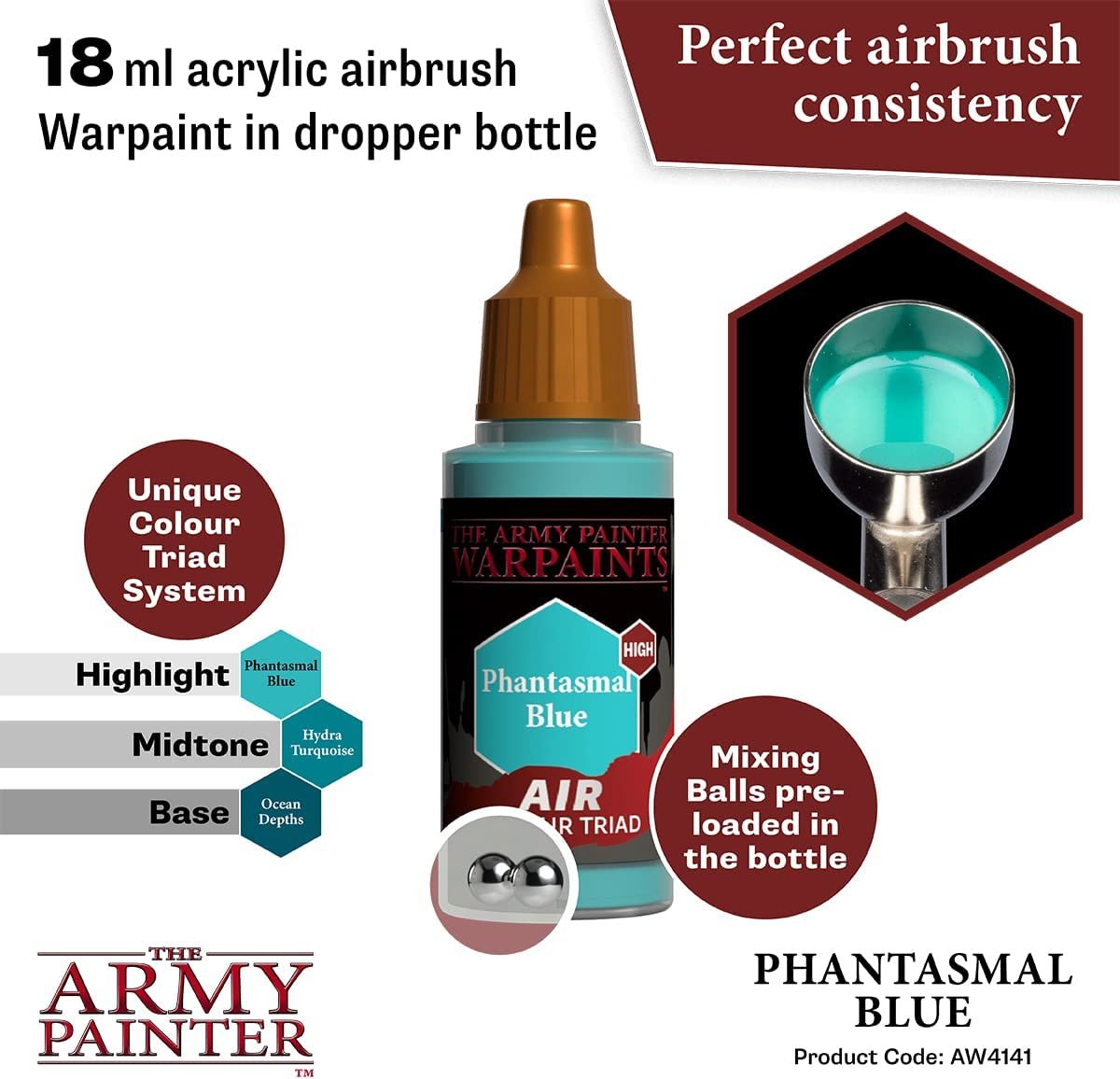 The Army Painter - Warpaints Air: Phantasmal Blue (18ml/0.6oz)