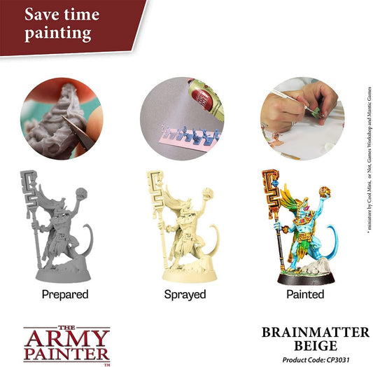 The Army Painter - Colour Primer: Brainmatter Beige (400ml/13.5oz)