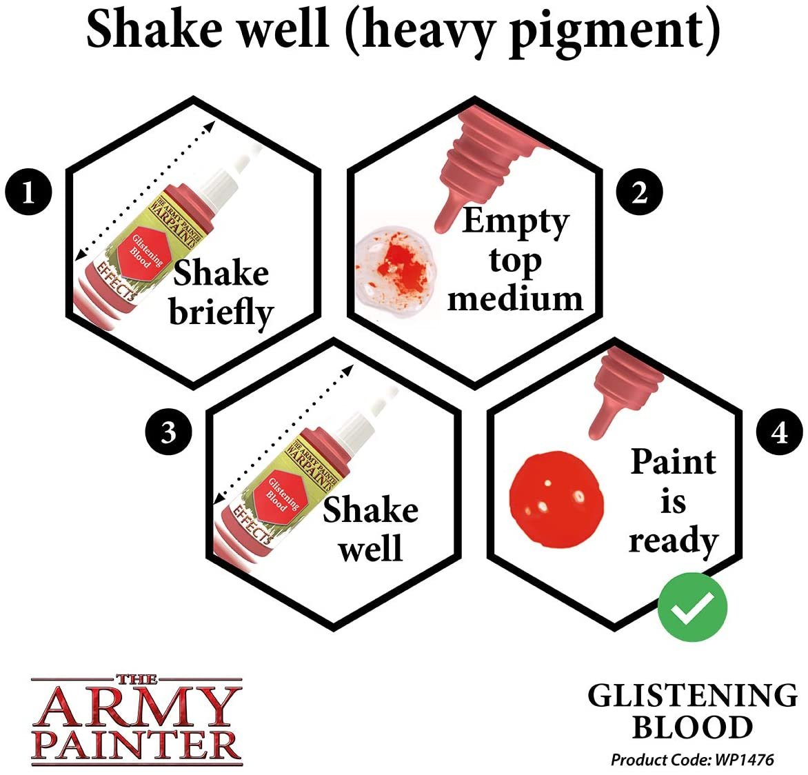 The Army Painter - Warpaints Effects: Glistening Blood (18ml/0.6oz)