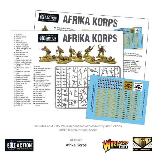 Bolt Action - Germany: Afrika Korps Infantry Set + Digital Guide: The Western Desert