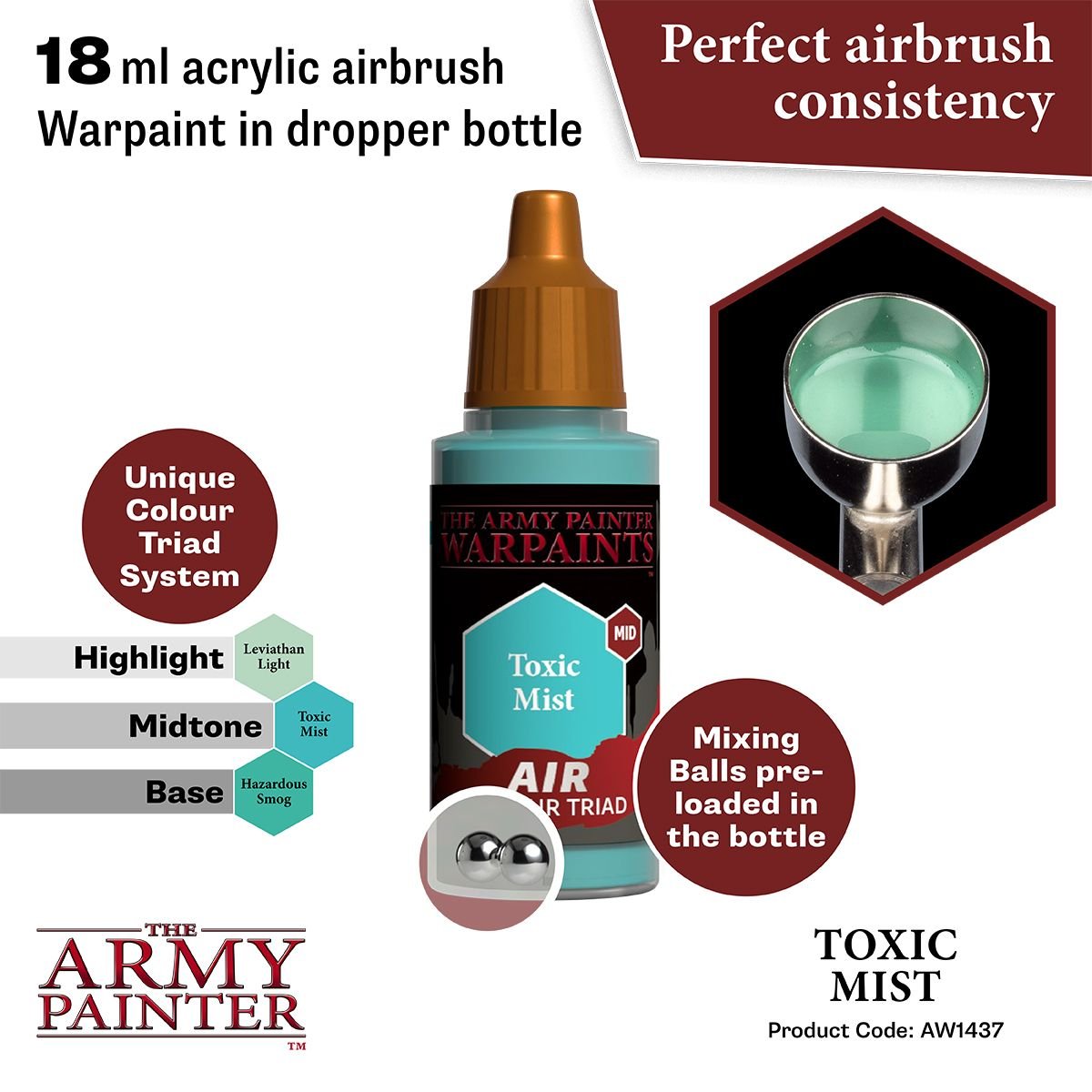 The Army Painter - Warpaints Air: Toxic Mist (18ml/0.6oz)