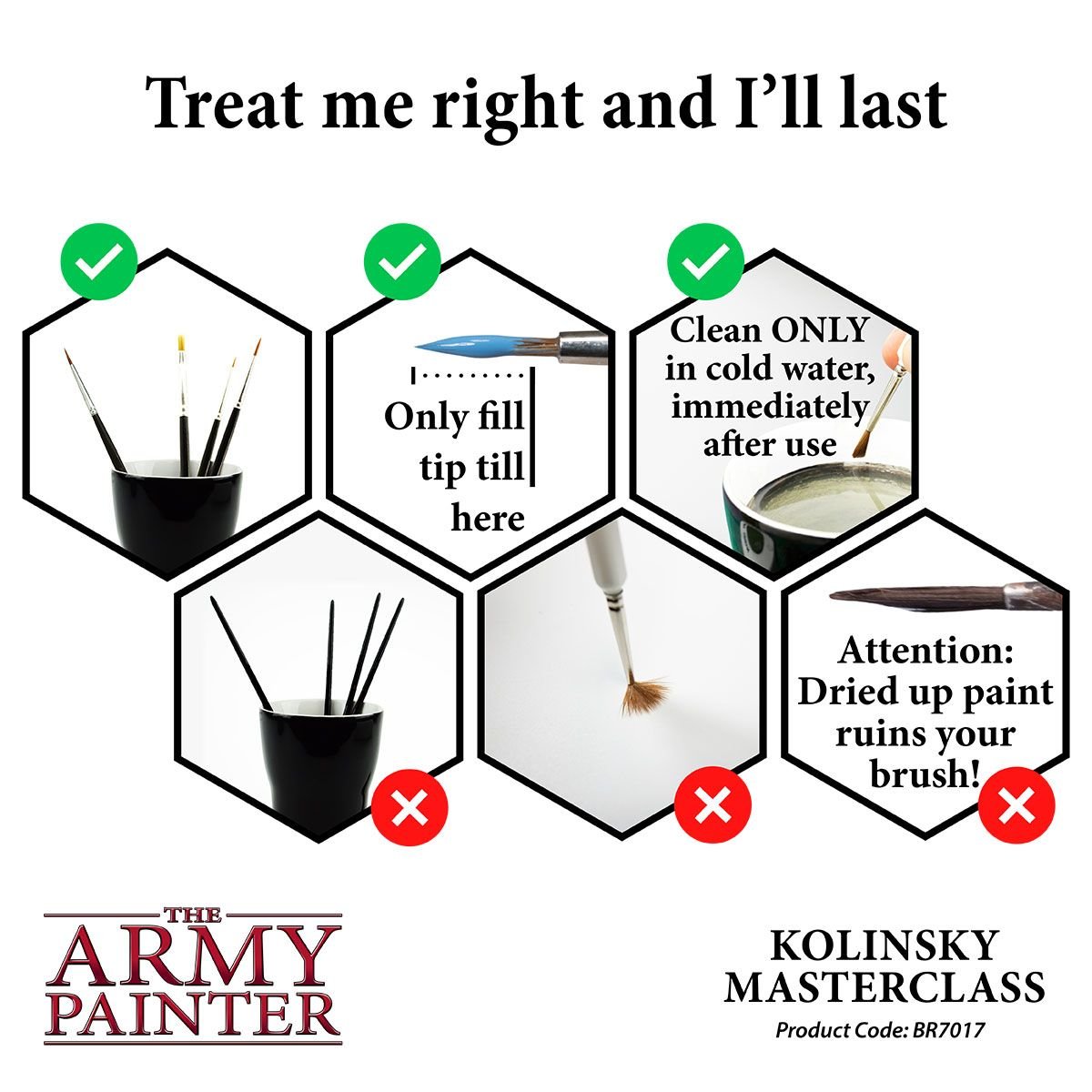 The Army Painter - Wargamer Brush: Kolinsky Masterclass Brush