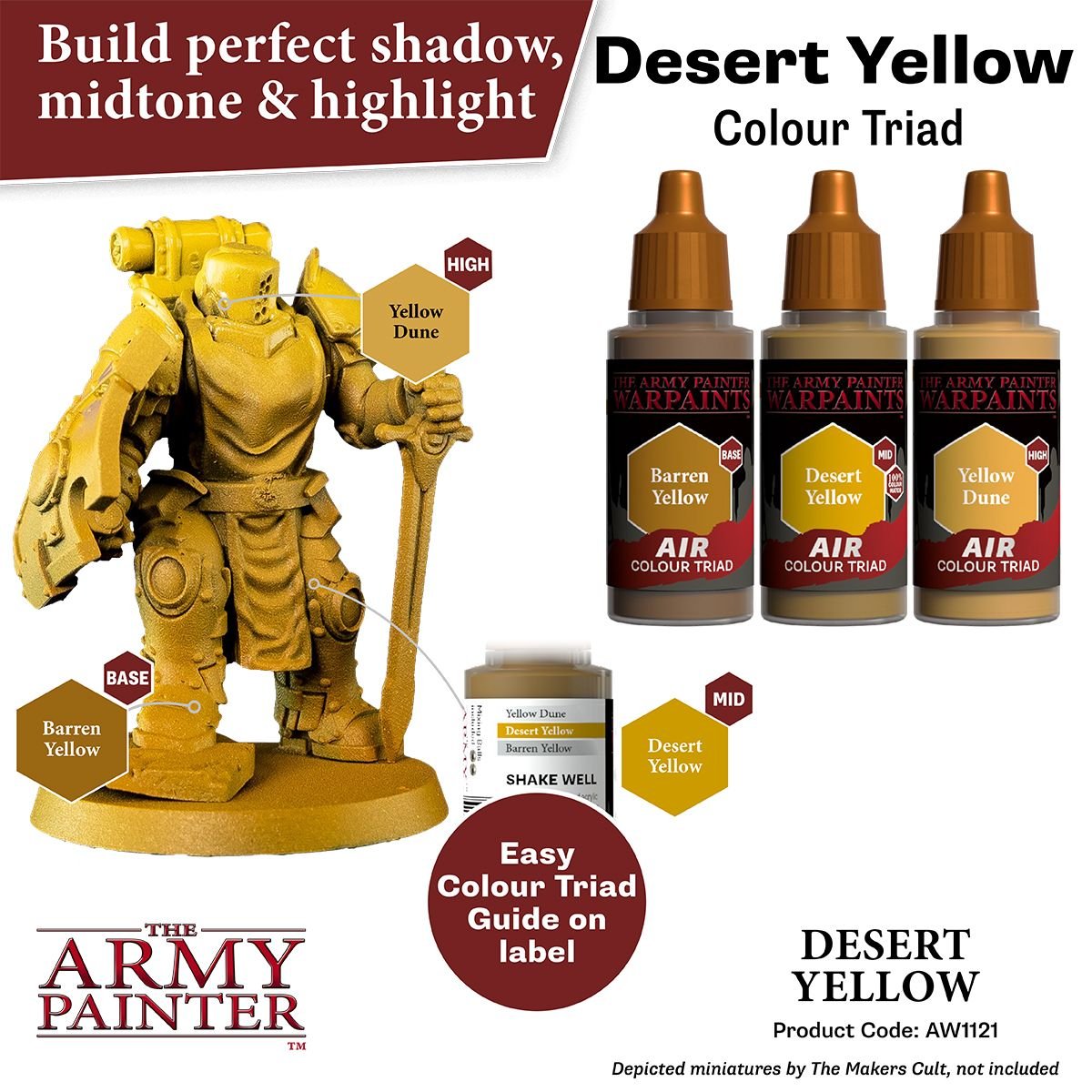 The Army Painter - Warpaints Air: Desert Yellow (18ml/0.6oz)