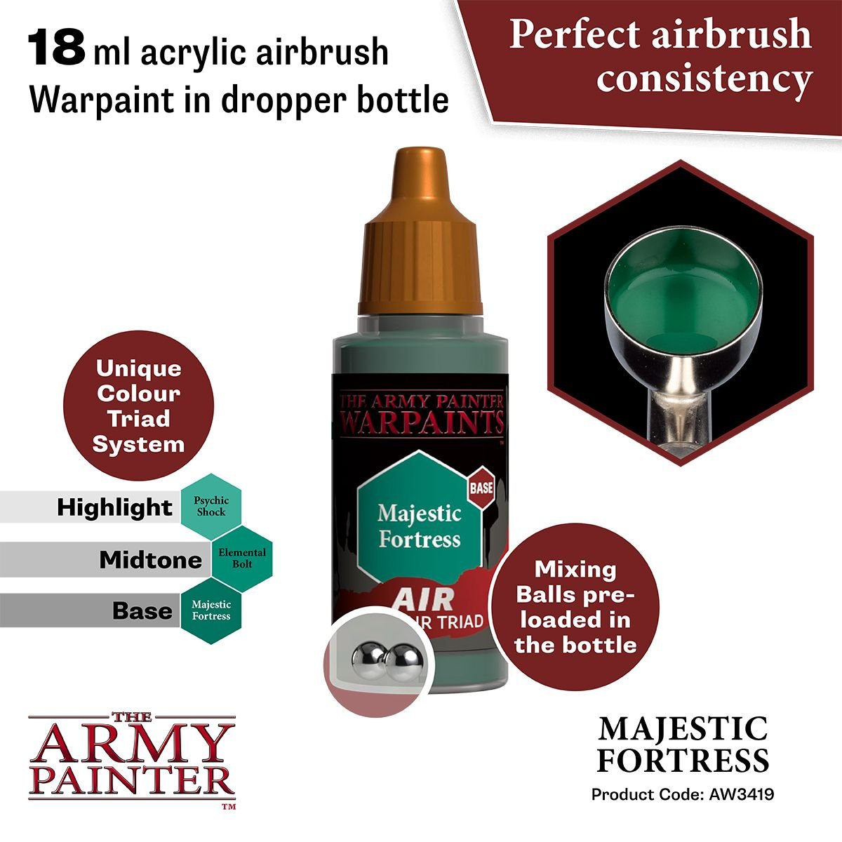 The Army Painter - Warpaints Air: Majestic Fortress (18ml/0.6oz)