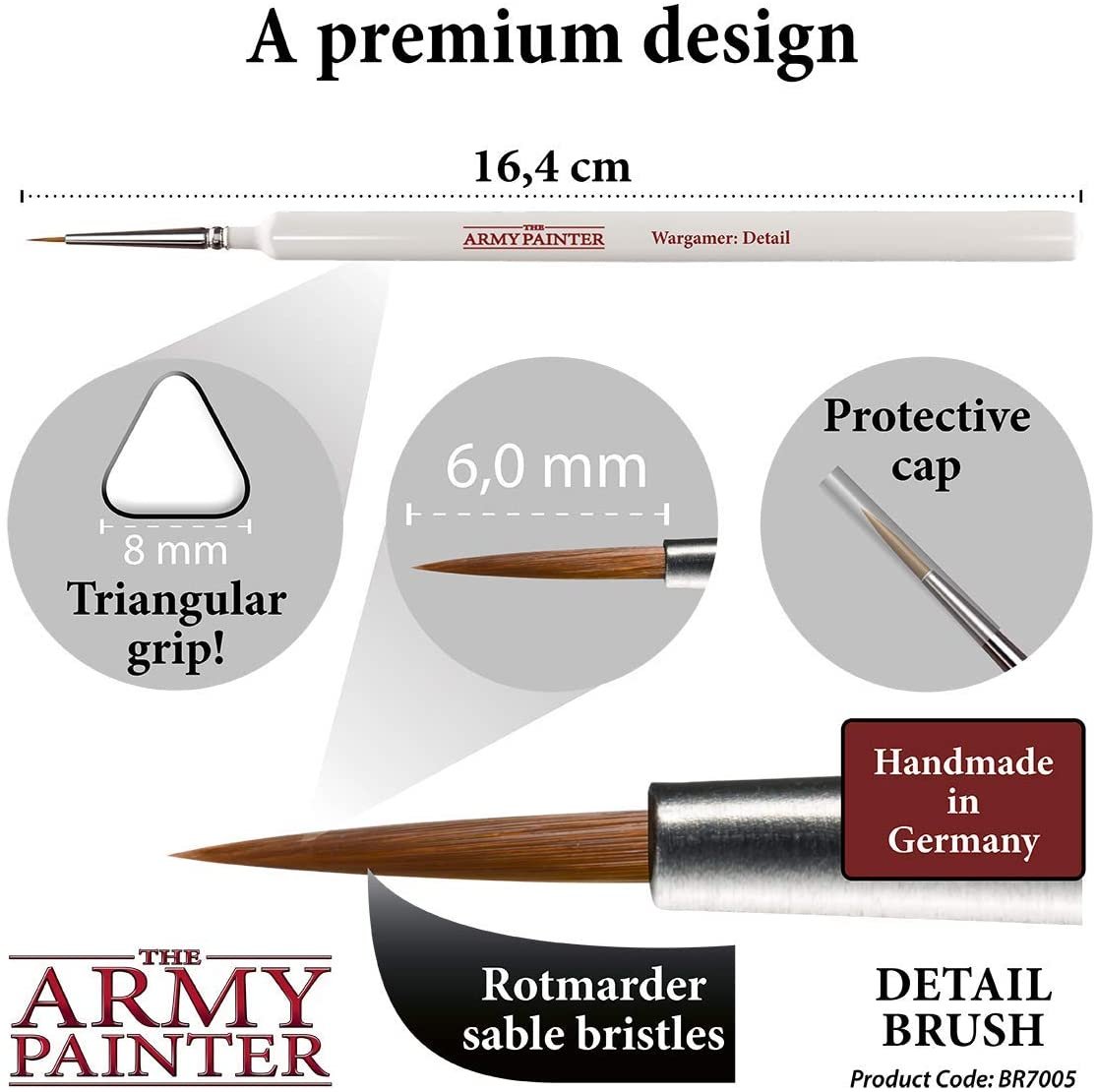The Army Painter - Wargamer Brush: Detail Brush