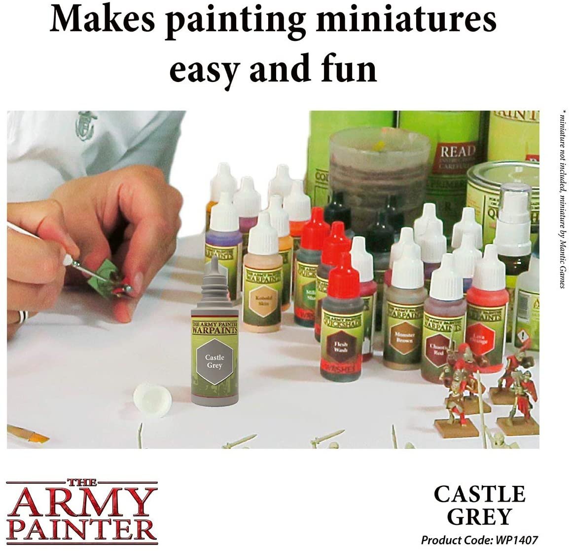 The Army Painter - Warpaints: Castle Grey (18ml/0.6oz)
