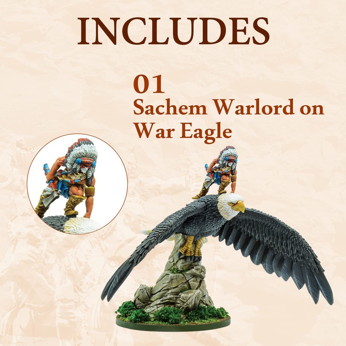 Mythic Americas - Nations: Sachem Warlord on War Eagle