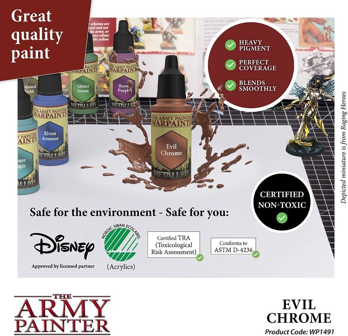 The Army Painter - Warpaints Metallics: Evil Chrome (18ml/0.6oz)