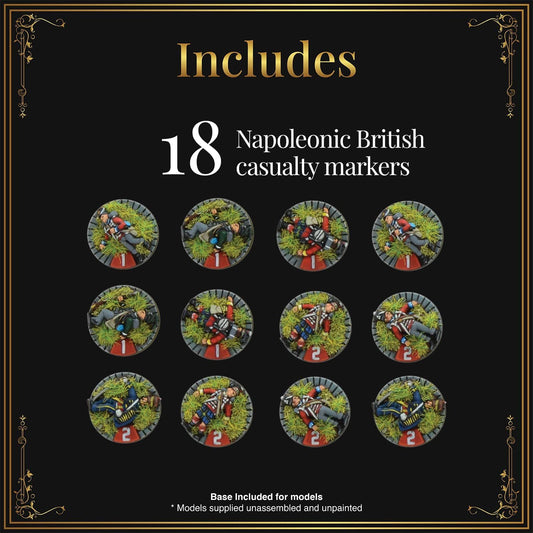 Black Powder Epic Battles - Waterloo: British Casualty Markers