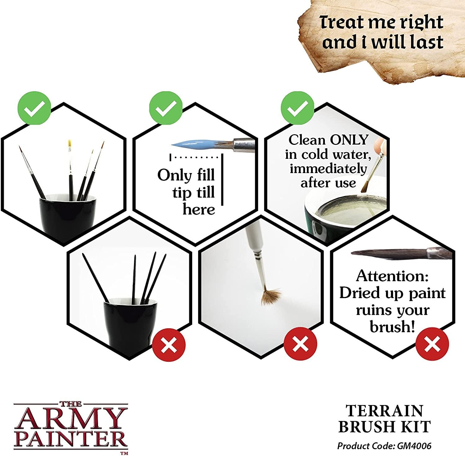 The Army Painter - GameMaster: Terrain Brush Kit