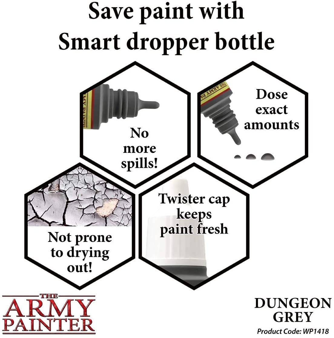 The Army Painter - Warpaints: Dungeon Grey (18ml/0.6oz)