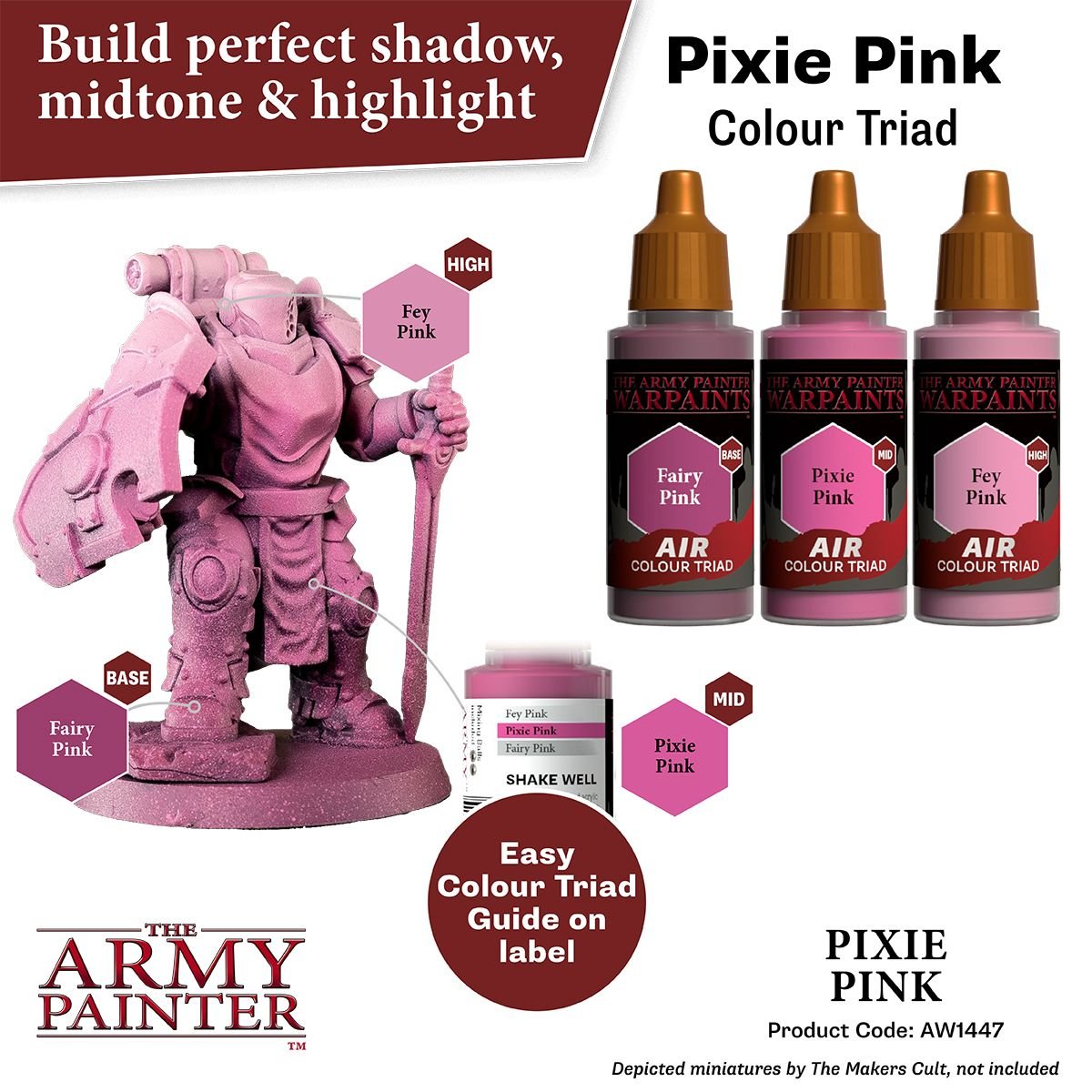 The Army Painter - Warpaints Air: Pixie Pink (18ml/0.6oz)