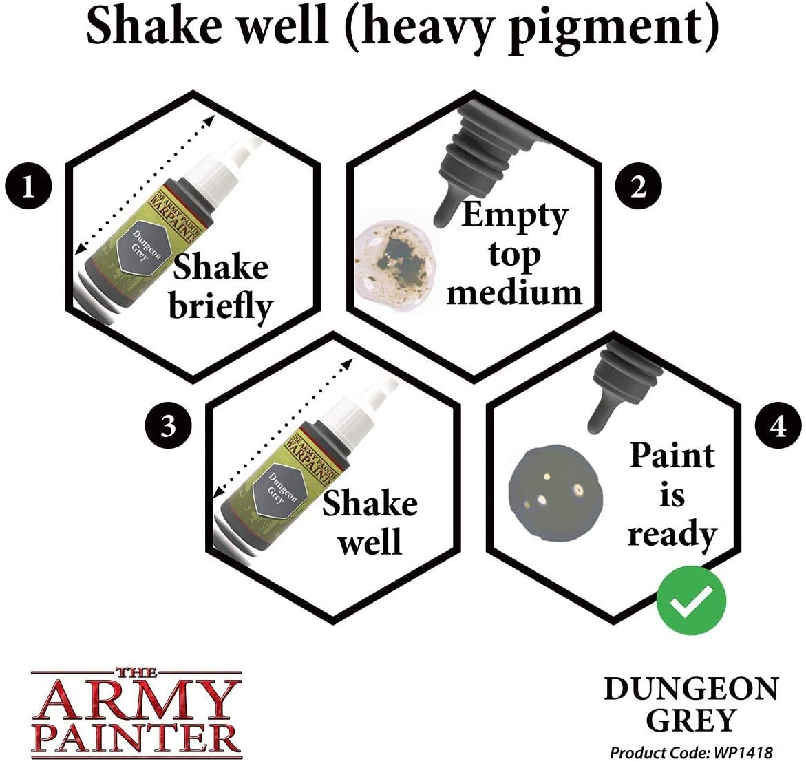 The Army Painter - Warpaints: Dungeon Grey (18ml/0.6oz)