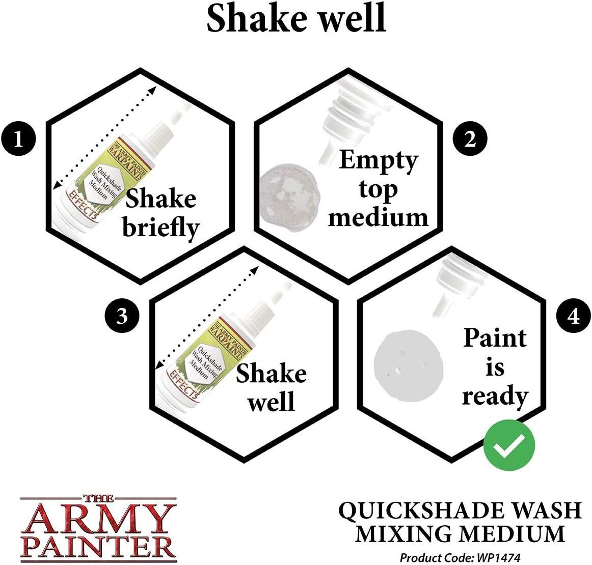 The Army Painter - Warpaints Effects: Quickshade Wash Mixing Medium (18ml/0.6oz)