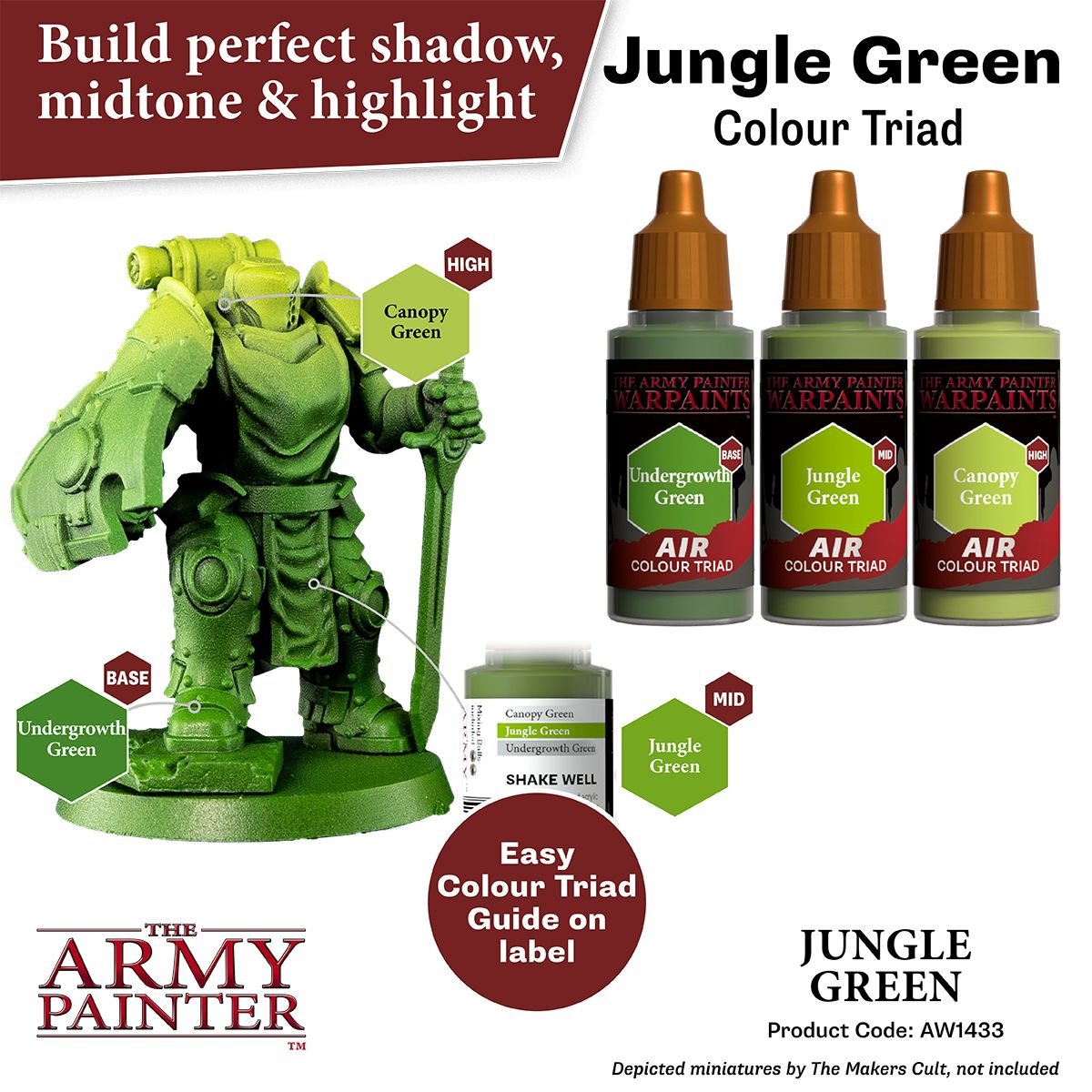 The Army Painter - Warpaints Air: Jungle Green (18ml/0.6oz)