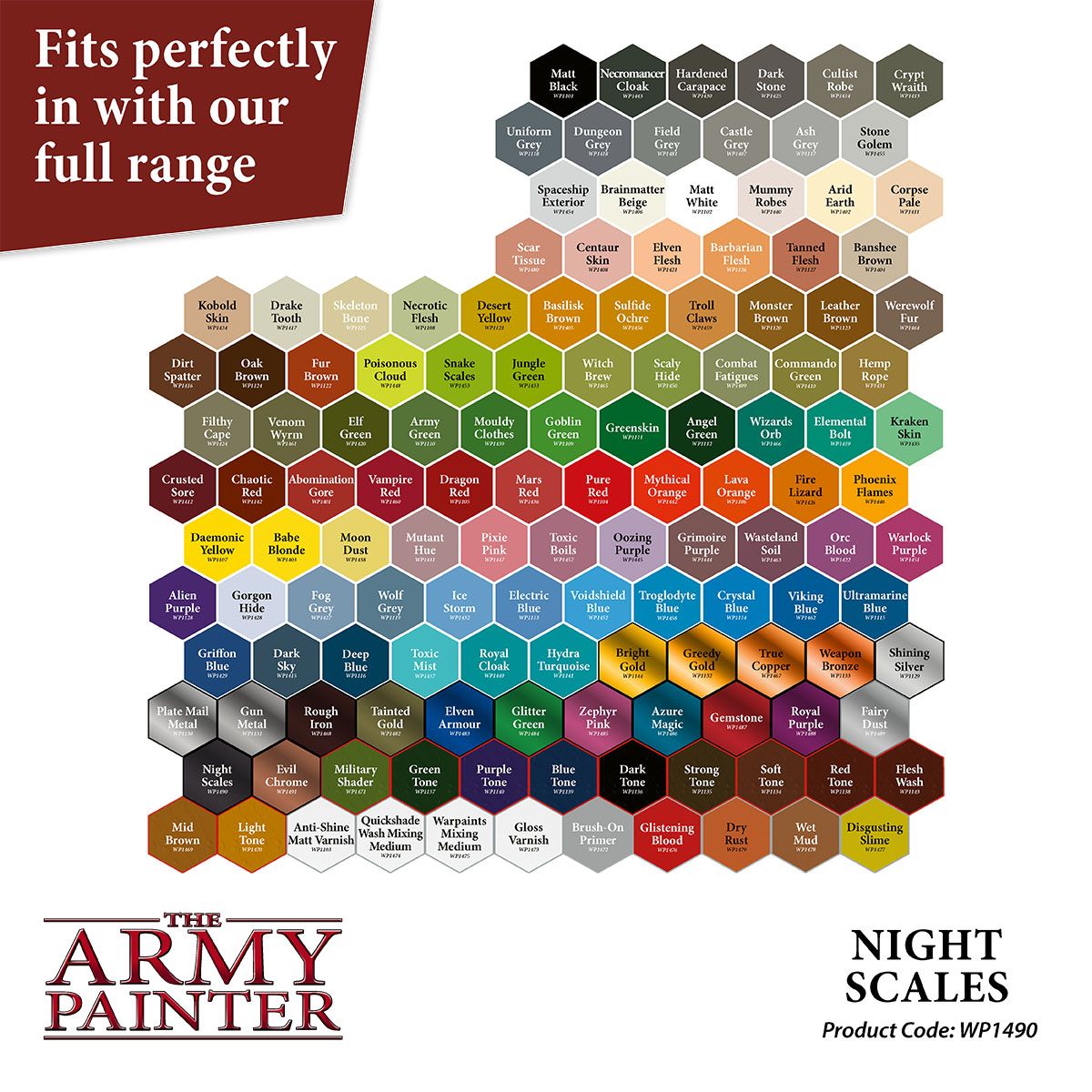 The Army Painter - Warpaints Metallics: Night Scales (18ml/0.6oz)