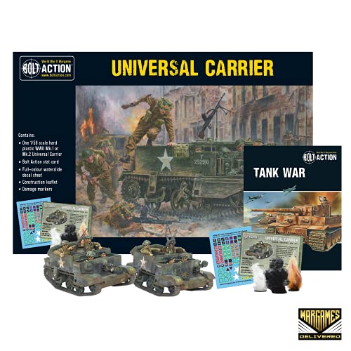 Bolt Action - Tank War: Universal Carrier British Tank + Digital Guide